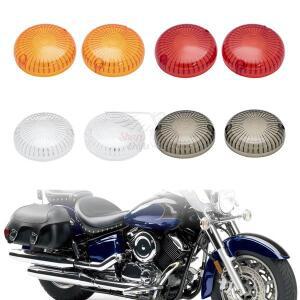 오토바이 부품 방향 지시등 렌즈 커버, Yamaha V-Star DS650 XVS1100 XVS650 커스텀 클래식 미드나이트 실
