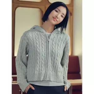 탑텐 여성 램스울 블렌드 후드 가디건 MSE4EC2521