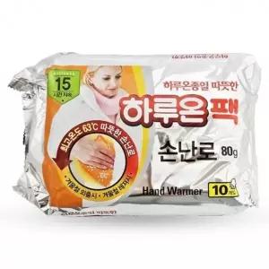 ( )하루온팩 손난로10매입 8987 포켓용 흔드는 핫팩