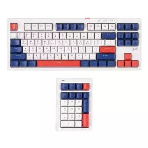 지클릭커 오피스프로 사일런스M 멀티포지션 WK87+NK21 넘버키패드 풀배열 방수 무선 키보드 GunDam RC1