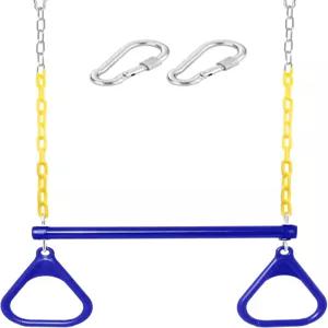 18인치 사다리꼴 스윙 바 링 48인치 헤비 듀티 플라스틱 코팅 체인 세트 액세서리 놀이터 시트...