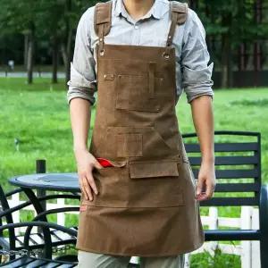 남자 작업용앞치마 미용실 방수 미술 D007 앞치마 작업 블랙 학원 공방 목공