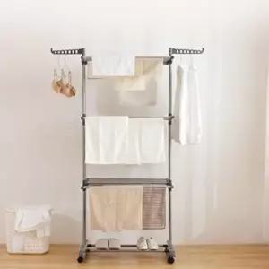 이불 빨래 건조대 베란다 대형 이동식 빨래걸이 조립식 (WFKGEEX)