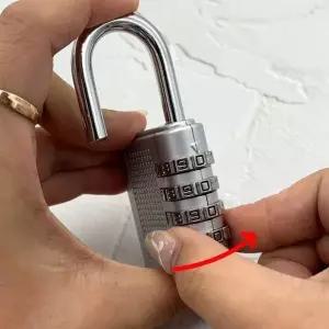 고품질 4자리 코드 자물쇠 번호키 실버 안전 보안 잠금장치 대형 (WFKG26R)