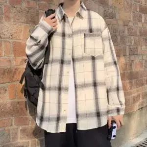 체크 가을 긴팔 셔츠 남방 봄 남자 캐주얼 루즈핏