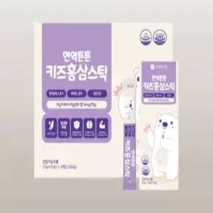 [홍익삼] 면역튼튼 주니어 키즈 홍삼스틱 30포 1박스