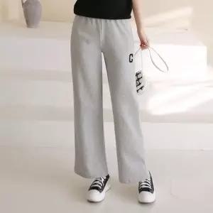 [룽스]트레이닝 바지 통 면 트레이닝바지 밴딩 슬랙스p96