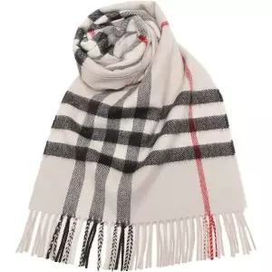 버버리 스카프 자이언트 체크 100% 캐시미어 남성용 8018173 8015542 8015533 8015537 8015538 (3) 스톤 (A