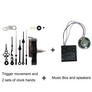 벽석영 진자 시계 운동 메커니즘 뮤직 박스 DIY 수리 키트  홈 장식 교체용
