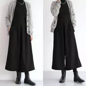 [라일리여성의류] Rly 여성 겨울 모직치마바지 핀턱 정장 와이드팬츠 9