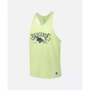 데상트 트레이닝 그래픽 슬리브리스 라임(SQ221TST42) SQ221TST42_LIME 301455