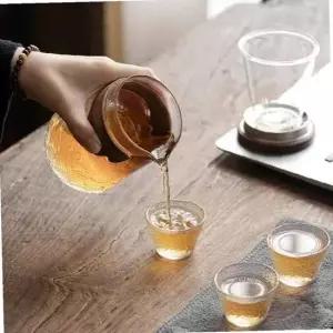 휴대용 유리 다기세트(3인) 전통다기세트 유리다도세