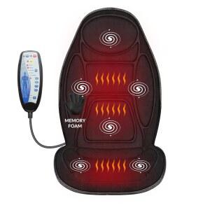 열이 있는 스네일락스 백 마사지기 메모리 폼 의자 마사지 패드 5가지 모드 및 2가지 열 사무용 의자용 시트 가정용