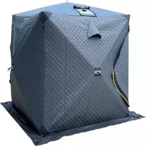 텐플레이 3-4인용 얼음 낚시 쉼터 단열 겨울 판자집 3겹 열 허브가 있는 사우나 텐트 오픈