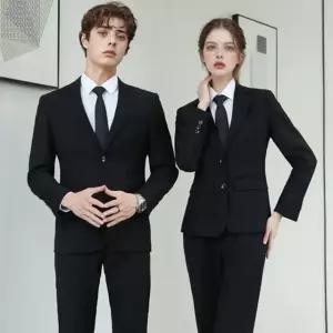 블랙 클래식 긴팔 면접정장 세트 남자양복 남자정장 (WFKIHGB)