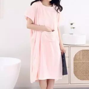 고품질 부드러운 샤워가운 가정용 원피스 커플샤워가운 수면가운 (WFKHEM5)