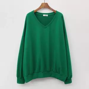 여리브이밴딩맨투맨 ILE639M311 빅사이즈 사이즈에서 자유로운 그녀~