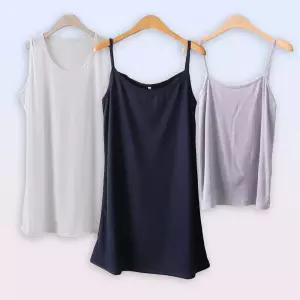 미시 마담 중년옷 빅사이즈 오버핏 롱 나시 민소매 티 사이즈에서 자유로운