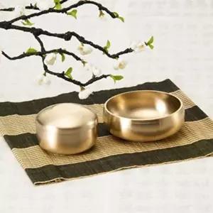 돌식기 전통식기 유아용식기 유기 어린이오목식기 (WFKHEYO)