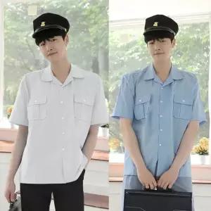 고품질 남자 옛날교복 반팔 셔츠(2color) 교복 학생복 교복와이셔츠 (WFKHJNY)
