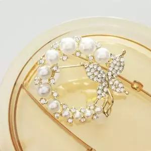 10종 진주 여성 선물브로치 정장 옷핀 브로치 정장옷핀 머플러핀 스카프핀