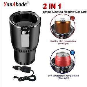 차량 음료 12V 차량용 온냉 컵홀더 2 in 1 원클릭 지능형 온도 조절 음료병 보온병 컵
