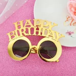 메탈 골드 생일 파티 안경 취급용 소품 행사용 (WFKJGVT)