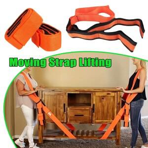 1쌍 이동용 스트랩 다운 재사용 가능 내구성 강한 가구 가전제품 무거운 워터건용 노동 절약 리프팅 운송