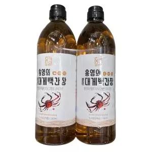홍영의 붉은대게 백간장 980ml x 2개