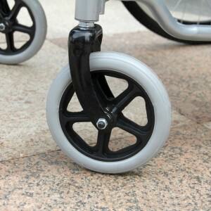 2개입 6인치 휠체어 캐스터 소형 카트 롤러 의자 바퀴 액세서리 직경 8MM 교체용