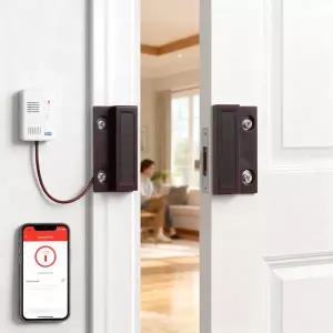 호환 MC-38 유선 도어 창문 센서 감지기 경보기 스위치 적으로 닫힘 적으로 열림 NCNO 경보 시스템용