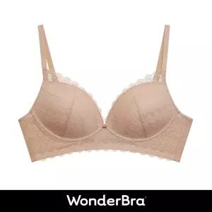 [Wonderbra] 원더브라 로맨틱 레이스 노와이어 브라 베이지 WBWBR6M02T
