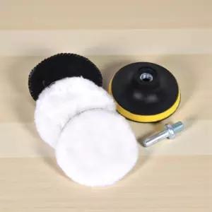 전동드릴 양모 광택 패드 3P 백업패드 유막제거 폴리싱