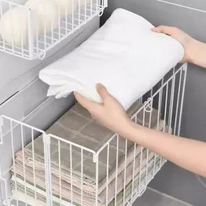 추천상품 철제 무타공 선반 자석 세탁바구니 틈새 마그네틱 접이식 다용도 신상 빨래바구니