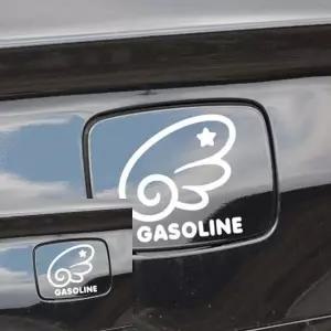 차량 주유구 스티커 천사날개 디자인 가솔린용 화이트 차주유구 (WFKKYG1)