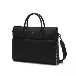 [롯데백화점]닥스 액세서리 블랙 로고장식 소가죽 토트백 DBBA6E111