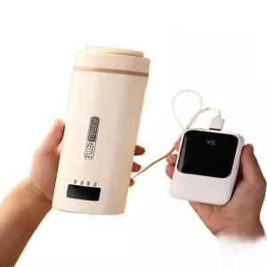 usb텀블러 차량용 라면포트 스마트 휴대용 220v 보온병 끓는 커피포트 스테인레스