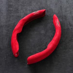 스웨이드 자동차 핸들 커버 DIY 수제  가죽 꼬임 애스턴 마틴 DB S 11 X 9 인테리어 악세사리