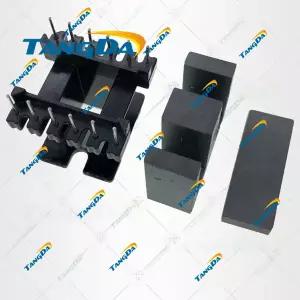 호환  TANGDA EI33 보빈 소프트 페라이트 코어 및 스켈레톤 변압기 고주파 공급 6  6P 12 핀 PC40 수직 재