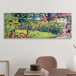 풍수 돈들어오는 꽃 그림 해바라기 꽃 5종 01 풍요해바라기정원 캔버스액자 133x50cm