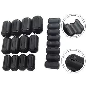 호환  20pc 페라이트 코어 소음 억제 필터 링 클립 3.557913mm 토로이달 코어 페라이트 비드 클립 초크 세