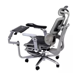 키보드 일체형 컴퓨터의자 트레이 회전형 높이조절 게이밍 의자