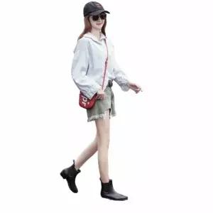 [라일리] Rly 앵클 무광 첼시 레인부츠 여성숏장화 레인슈즈