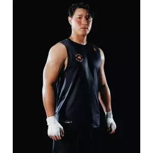 매장정품 스파이더 SPYDER 남성 BIG PUNCH BOXING CLUB 로고 슬리브리스 SPJFCNSL201MBLK 186434