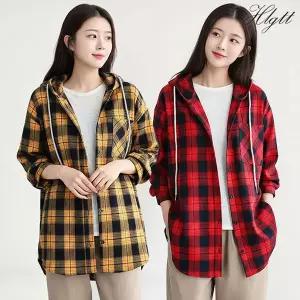 [헬리꽁땡]리오체크후드셔츠2종