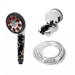 ( )쿨 샤워기 메탈호스 A세트 1.5m 절수형 필터 샤워헤드 샤워줄 호수 부속품 화장실 수전 욕조 거치대 홀