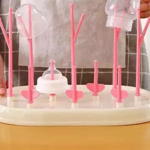 깔끔한 플라스틱 병 건조대 휴대용 아기젖병건조대 물병 컵 트레이 물기제거 여행