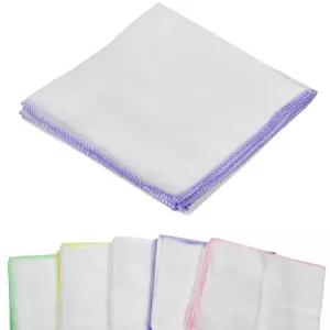 SN2204-0082 손수건 흡수력 10매 민무늬 뛰어난 무지 가제 순면 1세트