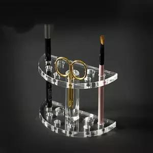 아크릴 상품진열대 화장용 펜꽂이소품 전시대 받침대 거치대 선반 투명 촬영