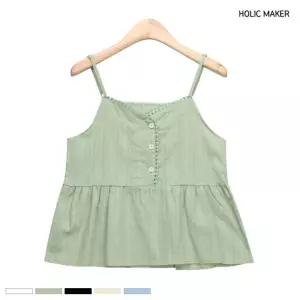 홀릭메이커 페플럼 슬리브리스 나시 블라우스 HJL003여성여름여자옷 패플럼 뷔스티에 여름옷